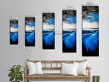 Stormy Waves, Dramatic Seascape, Moody Coastal Art, Canvas Print, Black and White Ocean Scene, Nautical Decor, Living Room Artwork