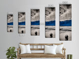 Ocean Meditation, Serene Seascape, Minimalist Blue, Canvas Print, Beach House Wall Art, Tranquil Coastal Decor, Relaxing Waves