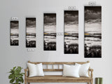 Moody Landscape Art, Black and White Painting, Nature Inspired Wall Decor, Rustic Home Accent, Modern Minimalist Style, Canvas Print