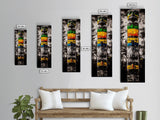 Totem Pole, Native American, Tribal Art, Framed Canvas Print, Cultural Wall Art, Rustic Home Decor, Office or Study Artwork