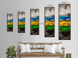 Colorful Abstract, Bold Textures, Vibrant Expression, Framed Canvas Print, Contemporary Wall Art, Living Room or Office Artwork