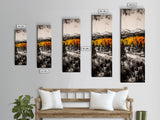 Autumn Forest, Mountain Landscape, Rustic Wall Art, Canvas Print, Fall Home Decor, Cozy Cabin Artwork, Nature Painting, Earthy Wall Accent
