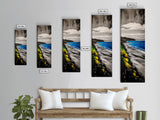 Scenic Coast, Cliffside View, Ocean Art, Canvas Print, Beach House Decor, Blue Landscape, Minimalist Painting, Modern Wall Art