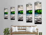 Ocean Wave, Bold Abstract Seascape, Coastal Wall Art, Framed Canvas Print, Modern Home Decor, Beach Inspired Artwork, Statement Piece