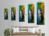 Abstract Bug Art, Colorful Insect Painting, Modern Wall Decor, Framed Canvas Print, Boho Wall Art, Living Room Artwork, Nature Inspired