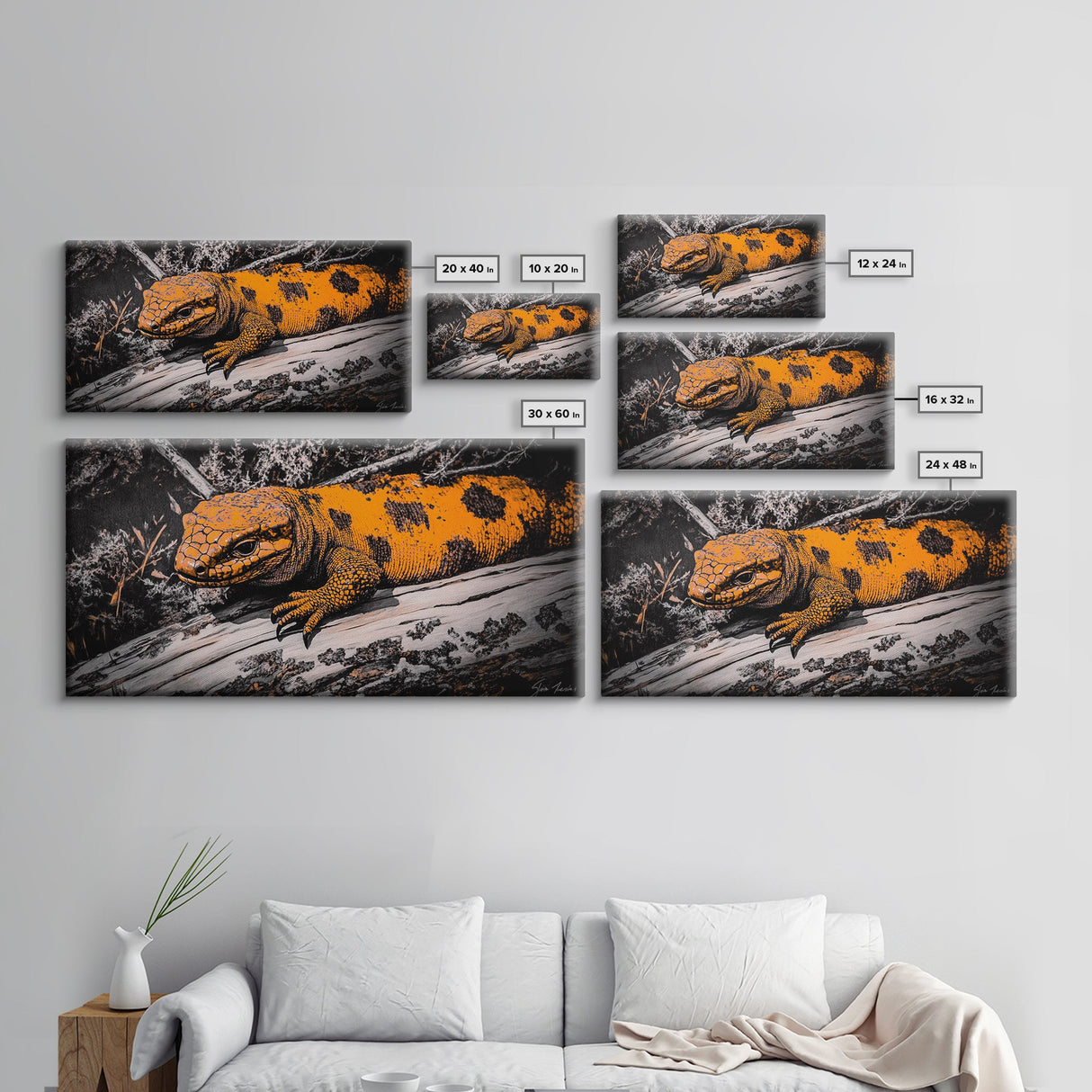 Reptile, Lizard, Wildlife, Canvas Print, Unique Wall Art, Animal Art, Rustic Decor, Living Room Art, Man Cave Gift, Nature Lover Gift