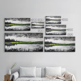 Stormy Waters, Abstract Beach Scene, Canvas Print, Ocean Wall Art, Moody Seascape Painting, Coastal Wall Decor, Living Room Art