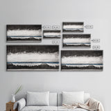 Monochrome Landscape, Mountain Art, Canvas Print, Black And White Landscape, Nature Painting, Living Room Wall Decor, Rustic Wall Art