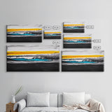 Ocean Waves, Coastal Wall Art, Seascape Painting, Beach House Decor, Nautical Home Art, Abstract Ocean Art, Framed Canvas Print