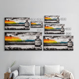 Medicine Bottle, Surreal Art, Sunset Print, Framed Canvas Print, Dreamy Landscape, Modern Wall Decor, Eclectic Art, Office Artwork