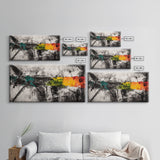 Western Carriage, Rustic Scene, Vintage Countryside, Old West Art, Black and White Wall Art, Farmhouse Aesthetic, Canvas Print