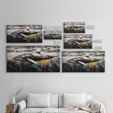 Whale Art, Ocean Life Decor, Nautical Canvas Print, Marine Wildlife Art, Black and White Art, Coastal Home Decor, Living Room Wall Art