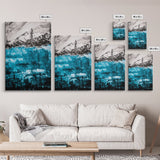 Mountain Lake, Nature Wall Art, Wilderness Art, Outdoor Landscape, Cabin Decor, Black and White Art, Scenic Wall Art, Canvas Print