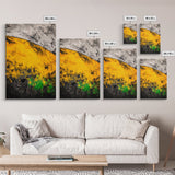 Golden Hills, Abstract Landscape, Earthy Tones, Autumn Wall Art, Warm Color Palette, Nature Inspired, Living Room Art, Framed Canvas Print