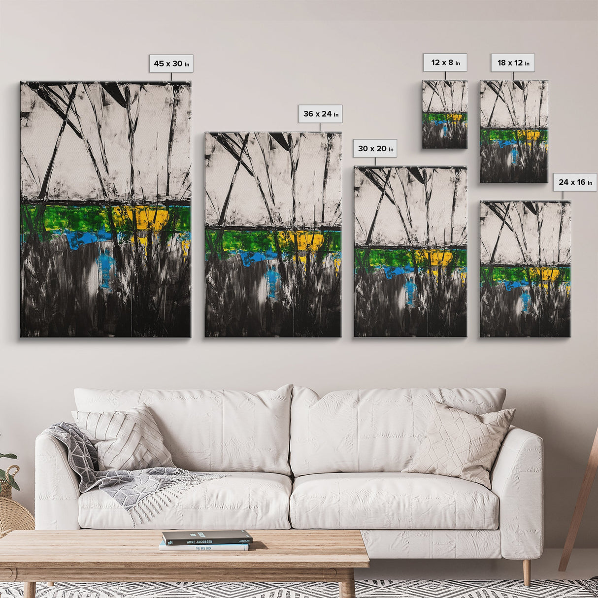 Abstract, Black and White, Modern Wall Art, Framed Canvas Print, Minimalist Art, Contemporary Decor, Unique Office Art, Home Accent