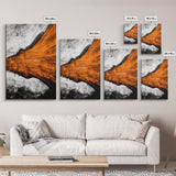 Desert Abstract, Earthy Canvas Print, Warm Toned Art, Southwest Wall Decor, Modern Boho Painting, Minimalist Home Artwork
