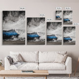 Ocean Wave, Stormy Sea, Dramatic Water, Coastal Art, Canvas Print, Nautical Wall Decor, Living Room Statement Piece, Moody Seascape