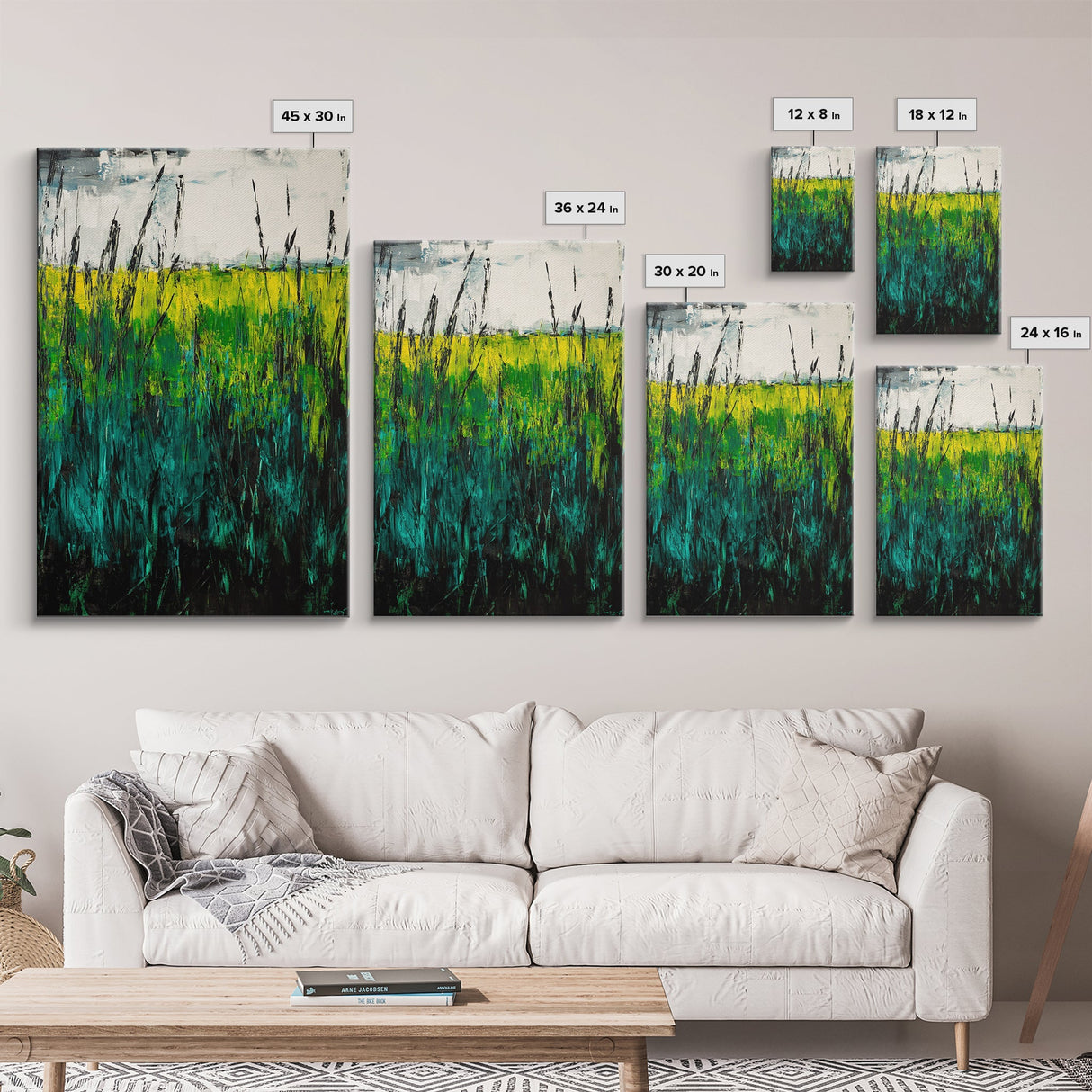 Wheat Field, Landscape Art, Framed Canvas Print, Nature Wall Art, Countryside Painting, Rustic Farmhouse Decor, Bedroom Art