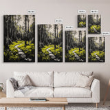 Forest, path, nature, light, Canvas Print, scenic landscape, peaceful art, living room wall art, nature lover gift, modern rustic home decor