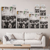 Black and White, Modern Abstract Art, Minimalist Canvas Print, Large Wall Art, Neutral Home Decor, Contemporary Office Artwork