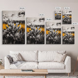 Nature Artwork, Desert Landscape, Western Home Decor, Canvas Print, Rustic Wall Art, Black and White Art, Fall Inspired Artwork