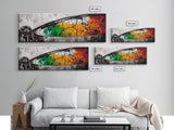 Dragonfly Wings, Abstract Insect Art, Framed Canvas Print, Nature Inspired Decor, Colorful Wall Art, Boho Home Accent, Living Room Art