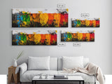 Vibrant Abstract, Colorful Texture, Bold Art, Framed Canvas Print, Boho Wall Art, Modern Home Decor, Statement Painting, Office Art