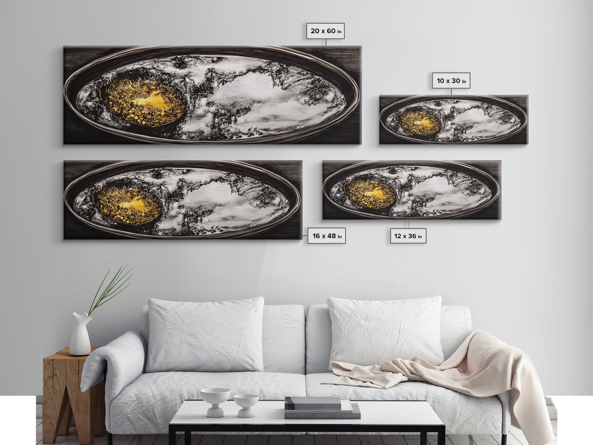Saturn Rings, Space Art, Planetary Abstract, Canvas Print, Outer Space Decor, Sci-Fi Wall Art, Living Room Art, Celestial Home Decor