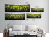 Seaweed Motion, Ocean Canvas Print, Coastal Wall Art, Minimalist Abstract, Green Sea Art, Nature Inspired, Modern Decor, Living Room Art