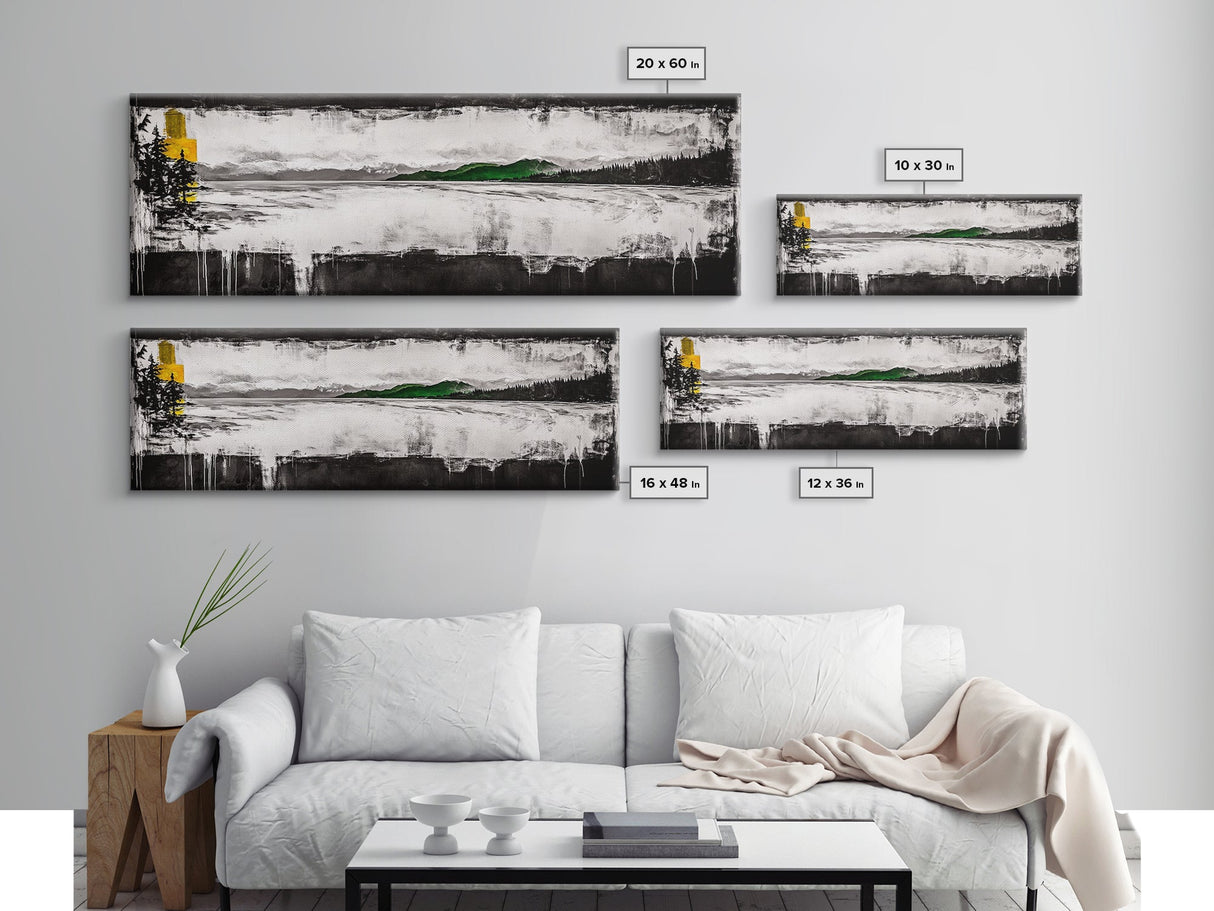 Monochrome Meadow, Landscape Canvas Print, Nature Wall Art, Farmhouse Decor, Rustic Art, Countryside Scene, Living Room Wall Art
