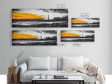 Lighthouse Sunset, Coastal Landscape, Nautical Wall Art, Seascape Print, Framed Canvas Print, Living Room Art, Minimalist Art, Ocean Sunset