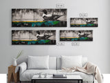 Modern Loon Art, AbstractArt, Water Bird Painting, Nature Wall Art, Framed Canvas Print, Office Decor, Minimalist Art, Contemporary Style