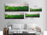 Abstract Green, Modern Minimalist Art, Textured Nature Print, Earthy Wall Decor, Framed Canvas Print, Office Wall Art, Contemporary Home Decor