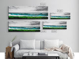 Ocean Waves, Seascape Art, Coastal Decor, Beach House, Framed Canvas Print, Large Wall Art, Modern Nautical, Living Room Art