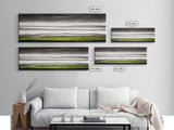 Rolling Hills, Green Fields, Minimalist Landscape, Canvas Print, Nature Wall Art, Modern Farmhouse, Rustic Decor, Office Aesthetic