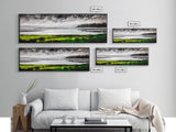 Stormy Beach, Monochrome Art, Framed Canvas Print, Coastal Wall Art, Modern Home Decor, Minimalist Landscape, Office Art, Large Wall Art