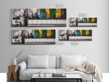 Coffee Time, Rustic Kitchen Wall Art, Abstract Cafe Print, Farmhouse Home Decor, Colorful Modern Painting, Cozy Home Vibes, Framed Canvas Print