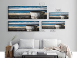 Beach Barrel, Nautical Wall Art, Coastal Home Decor, Canvas Print, Ocean Blue Wall Art, Rustic Seaside, Living Room Decor, Beach House Art