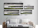 Ocean Wave, Coastal Wall Art, Black and White Print, Framed Canvas Print, Nautical Decor, Surf Art, Modern Home Decor