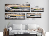 Sunset Ocean Wave, Dramatic Seascape Art, Coastal Home Decor, Bold Nature Painting, Tropical Wall Art, Beach House Canvas Print