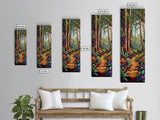 Jungle Path, Forest Walk, Tropical Garden Landscape Art, Lush Nature Wall Decor, Bedroom or Entryway Accent, Framed Canvas Print