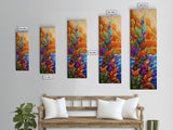 Seaweed Ocean, Abstract, Framed Canvas Print, Vibrant Coastal Kitchen Wall Art, Ocean Inspired Boho Decor, Underwater Garden Style