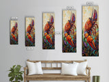 Lobster, Vibrant, Bold, Sea, Framed Canvas Print, seafood kitchen art, tropical home decor, coastal dining room, whimsical ocean painting