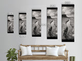 River Path Art, Coastal Landscape Decor, Nature Scene Wall Art, Minimalist Earth Tones, Framed Canvas Print, Beach House Vibe