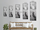Seaweed Trail, Ocean Depth, Coastal Texture, Shoreline Calm, Marine Inspired Canvas Print, Minimalist Bathroom Wall Art, Ocean Decor