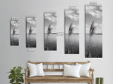 Lakeside Grasses, Windy Waterscape Print, Minimal Nature Art, Calm Landscape Decor, Bathroom or Office Wall Art, Canvas Print