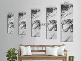 Sand Crab, Coastal Vibes, Beach Creature, Desert Aesthetic, Monochrome Wall Art, Canvas Print, Boho Bathroom Decor, Ocean Life Artwork