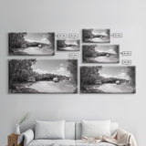 Camper Vans, Nature Escape, Forest Glamping, Sunny Grove, Canvas Print, Rustic Wall Art, Adventure Lover Gift, Living Room Decor