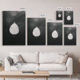 Floating Leaf, Still Water, Nature Simplicity, Autumn Calm, Canvas Print, Minimalist Wall Art, Bathroom Decor, Scandinavian Fall Style