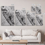 Reflective Riverbed, Nature Tranquility, Monochrome Landscape, Canvas Print, Bathroom Wall Art, Zen Decor, Fine Art Photography